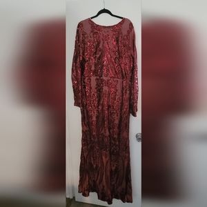 Burgundy formal dress